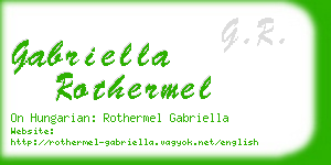 gabriella rothermel business card
